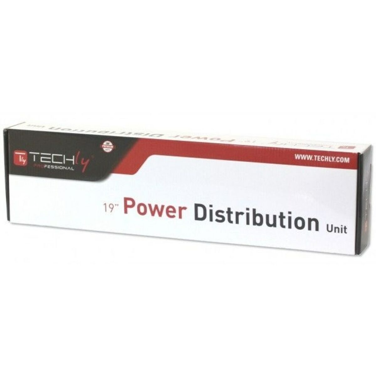 Regleta 19" 8 Tomas Schuko con On/Off Switch Techly I-CASE STRIP-81UD Negro Rojo 3500 W (3 m)
