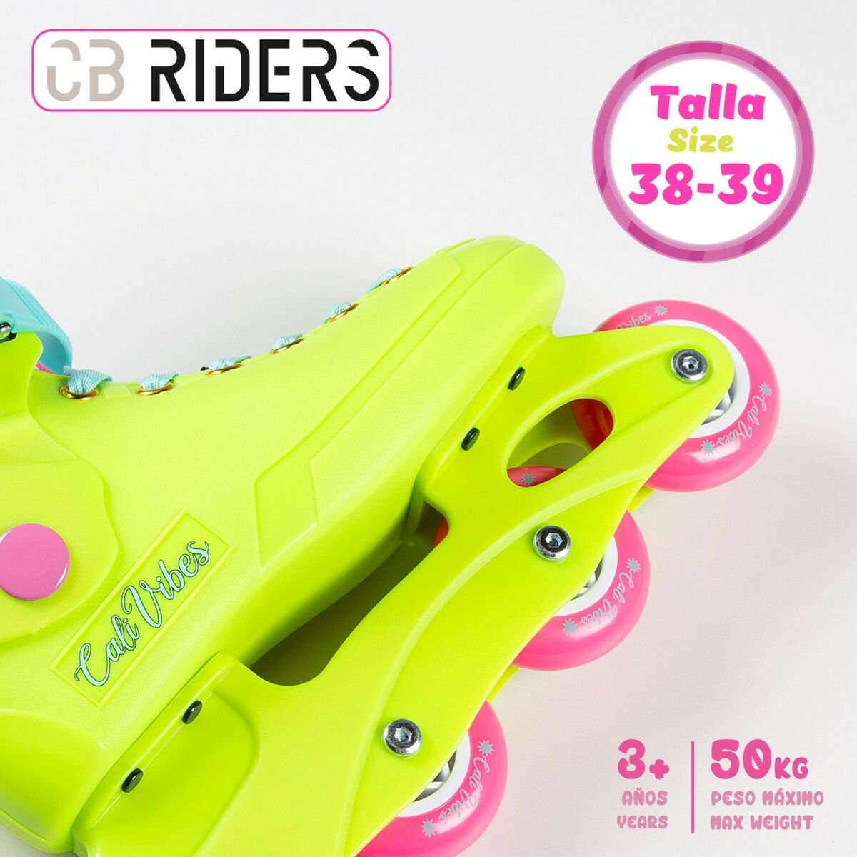 Patines en Línea Colorbaby Amarillo 38-39 (4 Unidades)