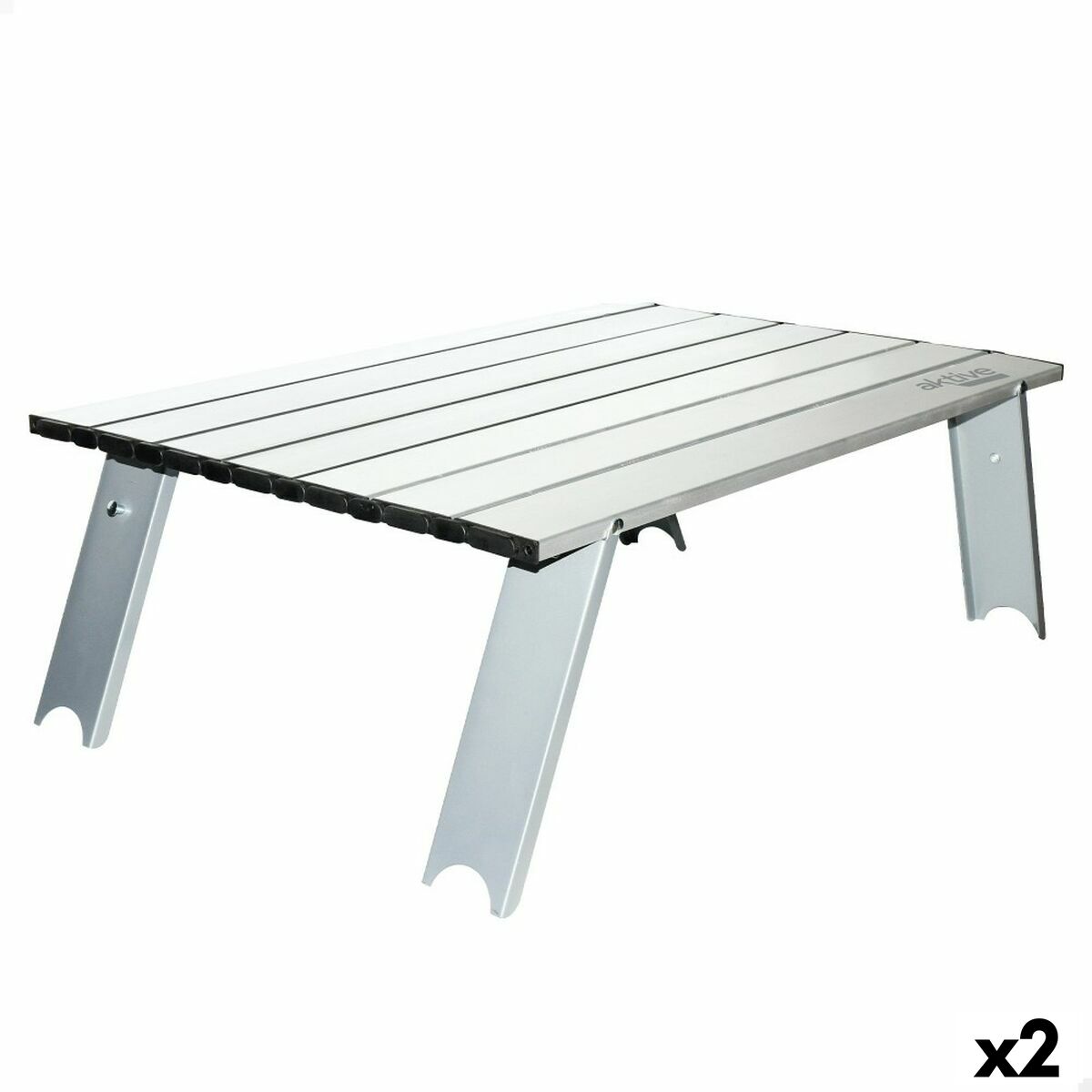 Mesa Plegable Aktive 55 x 20 x 41 cm (2 Unidades)