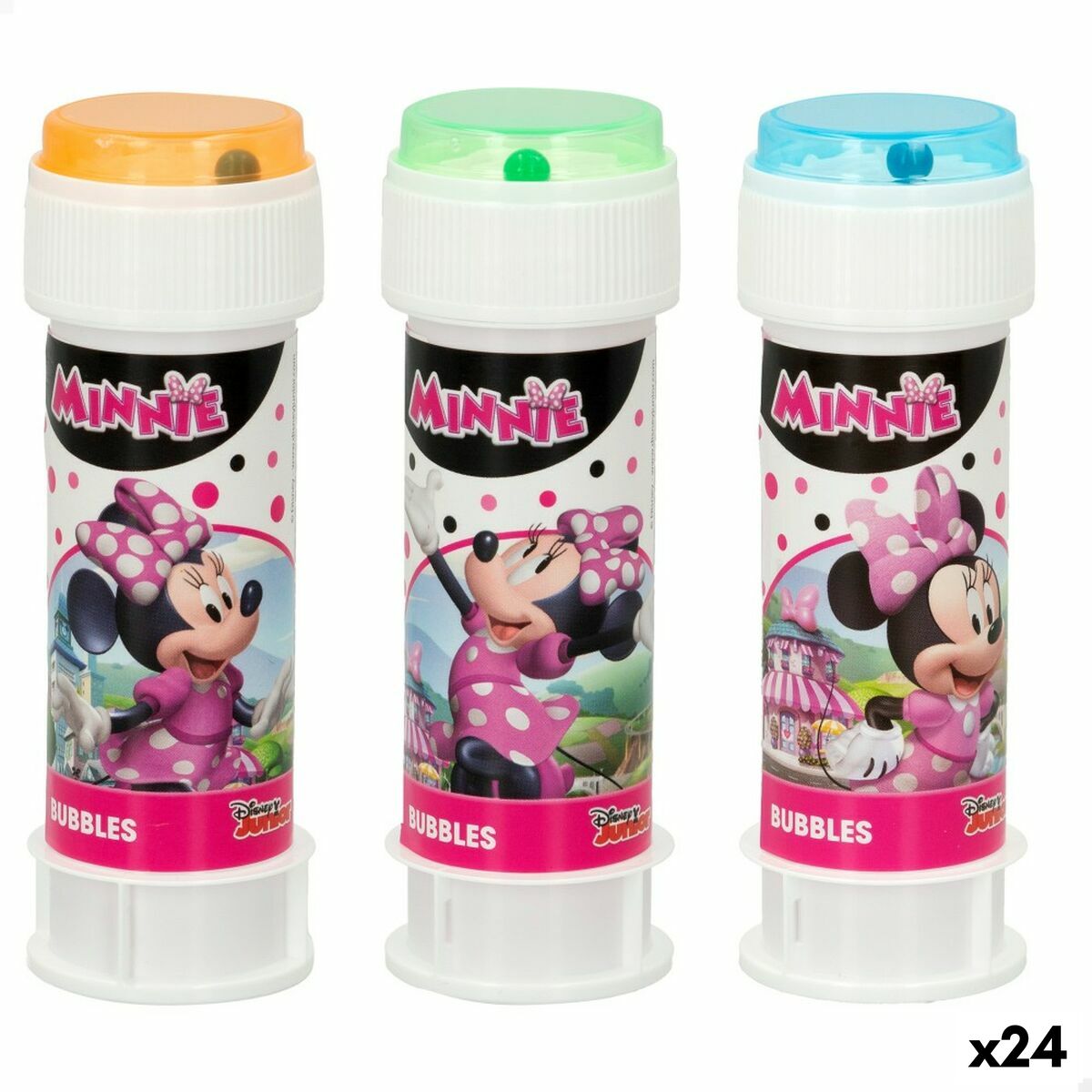 Juego de Pompas de Jabón Minnie Mouse 3,8 x 11,5 x 3,8 cm (24 Unidades)
