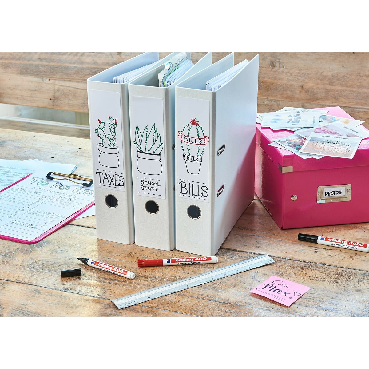 Rotulador permanente Edding 400-03 Azul 1 mm (10 Unidades)