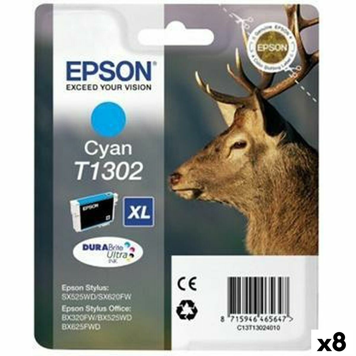 Cartucho de Tinta Original Epson BX320FW Cian (8 Unidades)