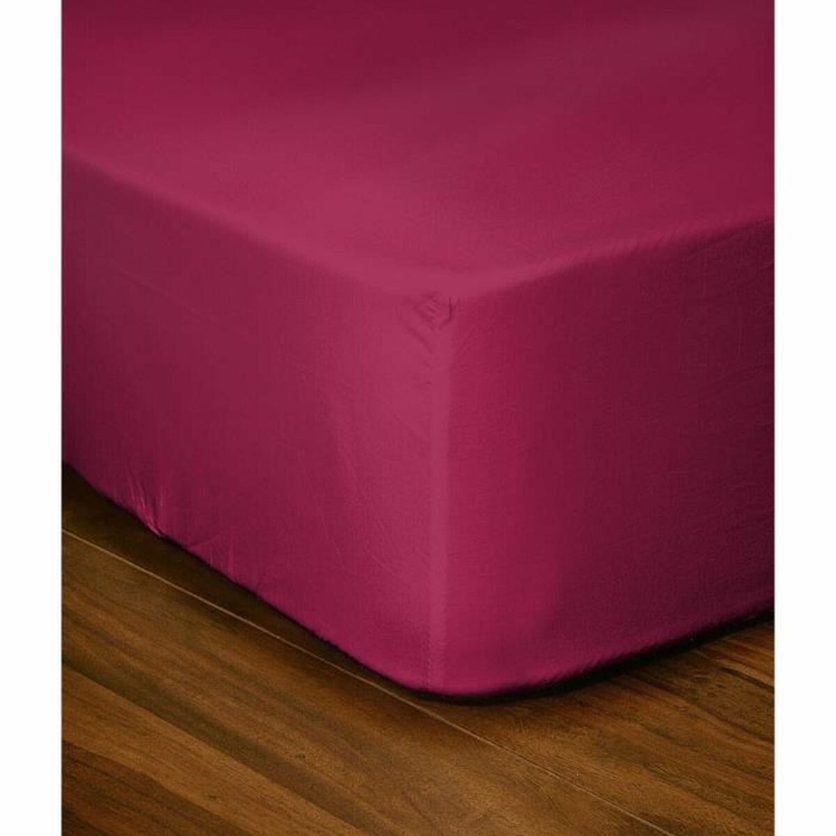 Sábana Bajera Ajustable Lovely Home LH71610 Fucsia Rose 180 x 200 + 30 cm