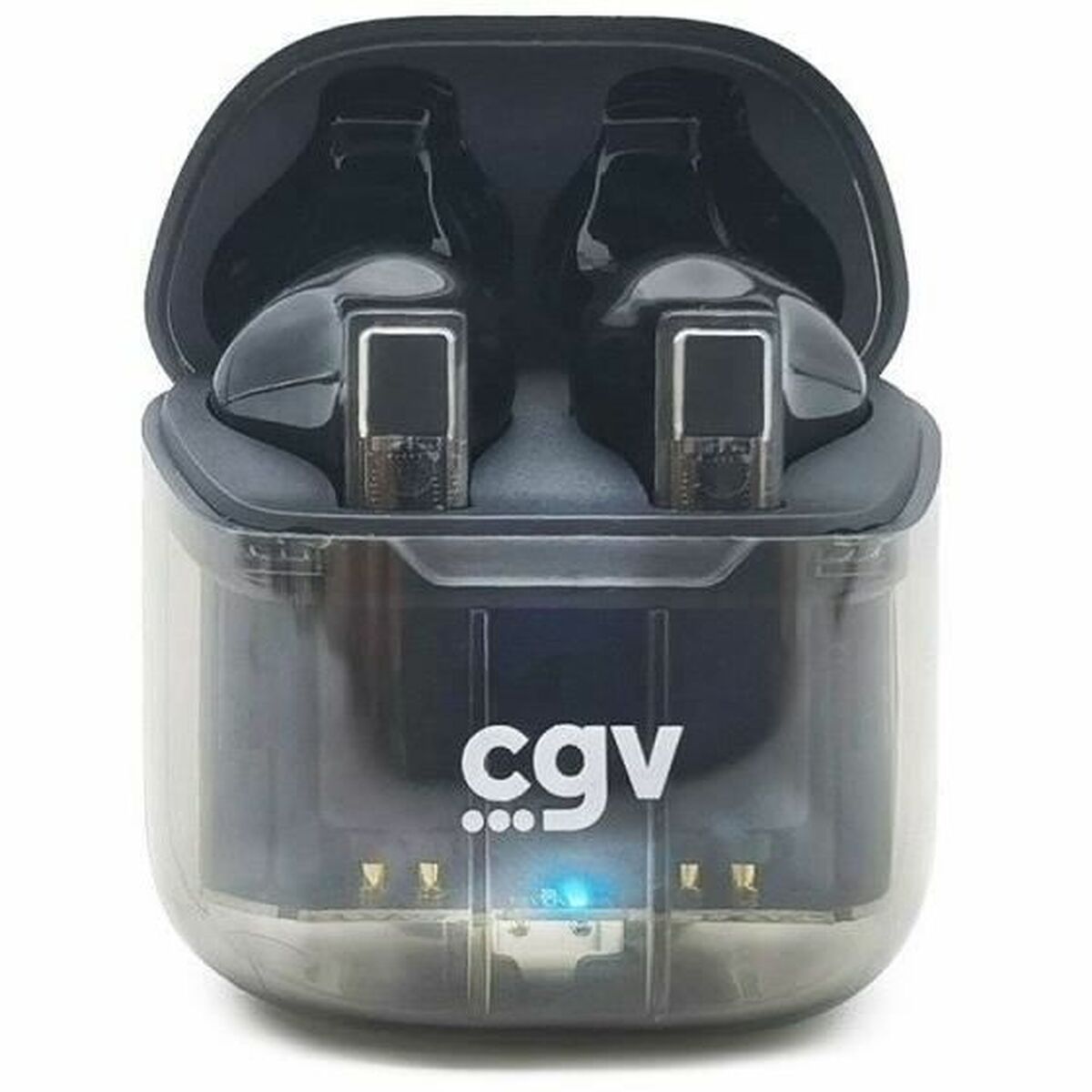 Auriculares Inalámbricos con Estuche de Carga CGV URBAN GHOST Negro