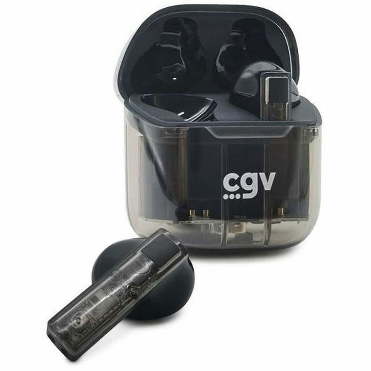 Auriculares Inalámbricos con Estuche de Carga CGV URBAN GHOST Negro
