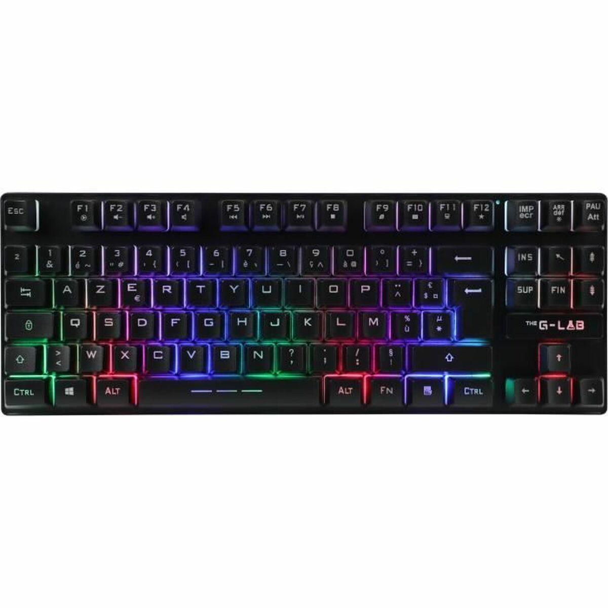 Teclado Gaming The G-Lab KEYZ CAESIUM TKL WIRELESS Negro AZERTY