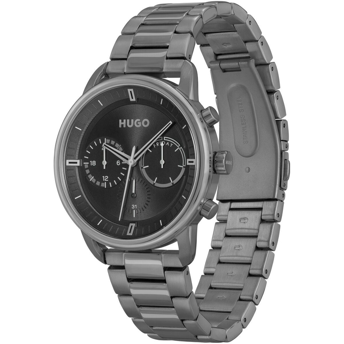 Reloj Unisex Hugo Boss 1530234 Gris oscuro (Ø 44 mm)