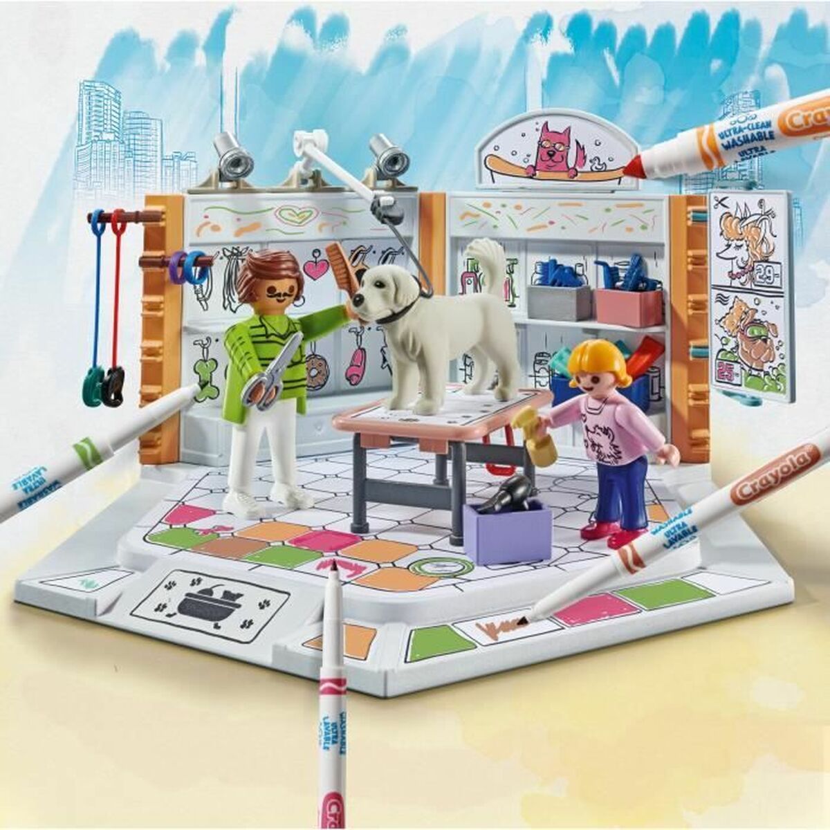 Playset Playmobil Color 71514 Grooming Salon 61 Piezas