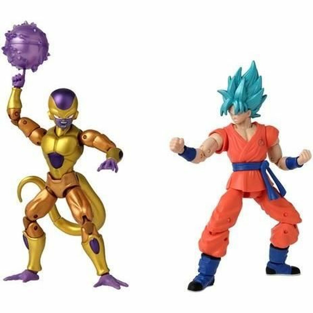 Figuras de Acción Dragon Ball Super Dragon Stars: Golden Frieza vs Super Saiyan Blue Goku 17 cm