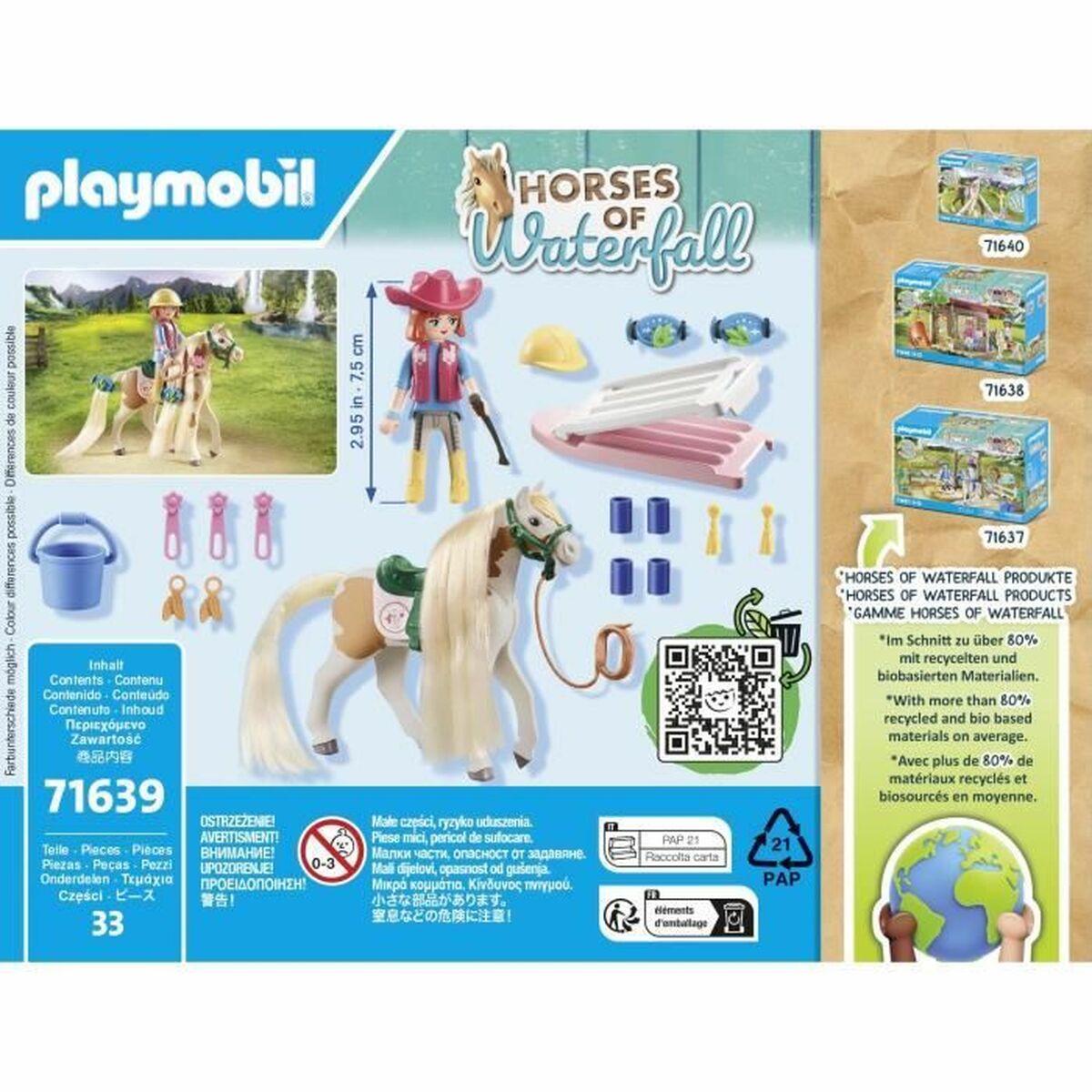 Playset Playmobil 71639 Ellie with horse 33 Piezas