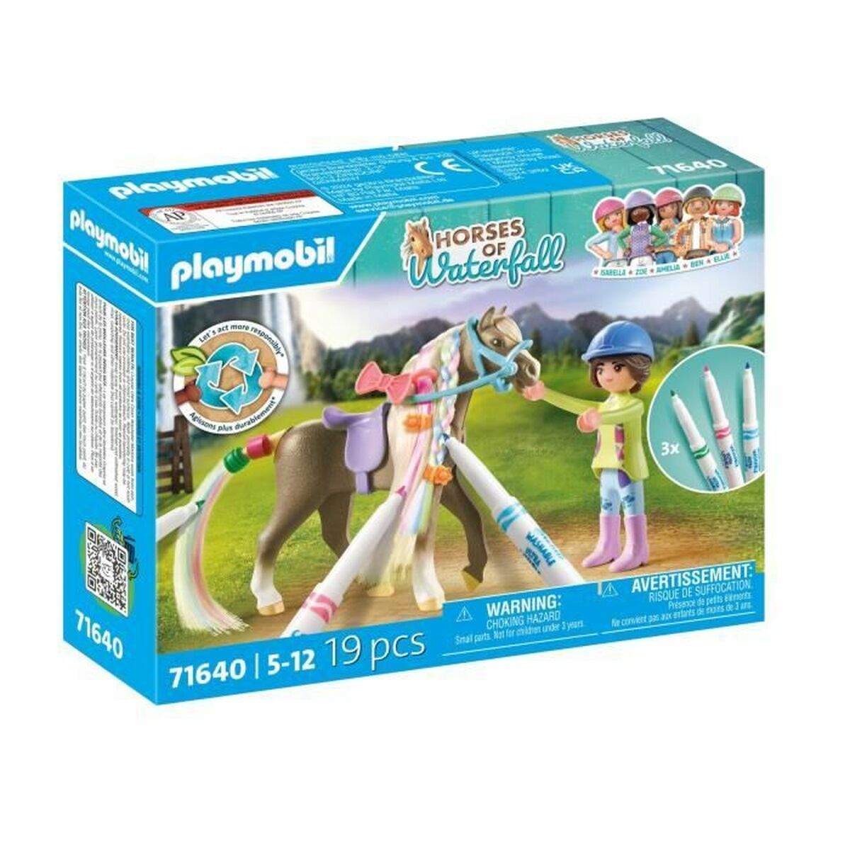 Playset Playmobil 71640 Horses of Waterfall 19 piezas