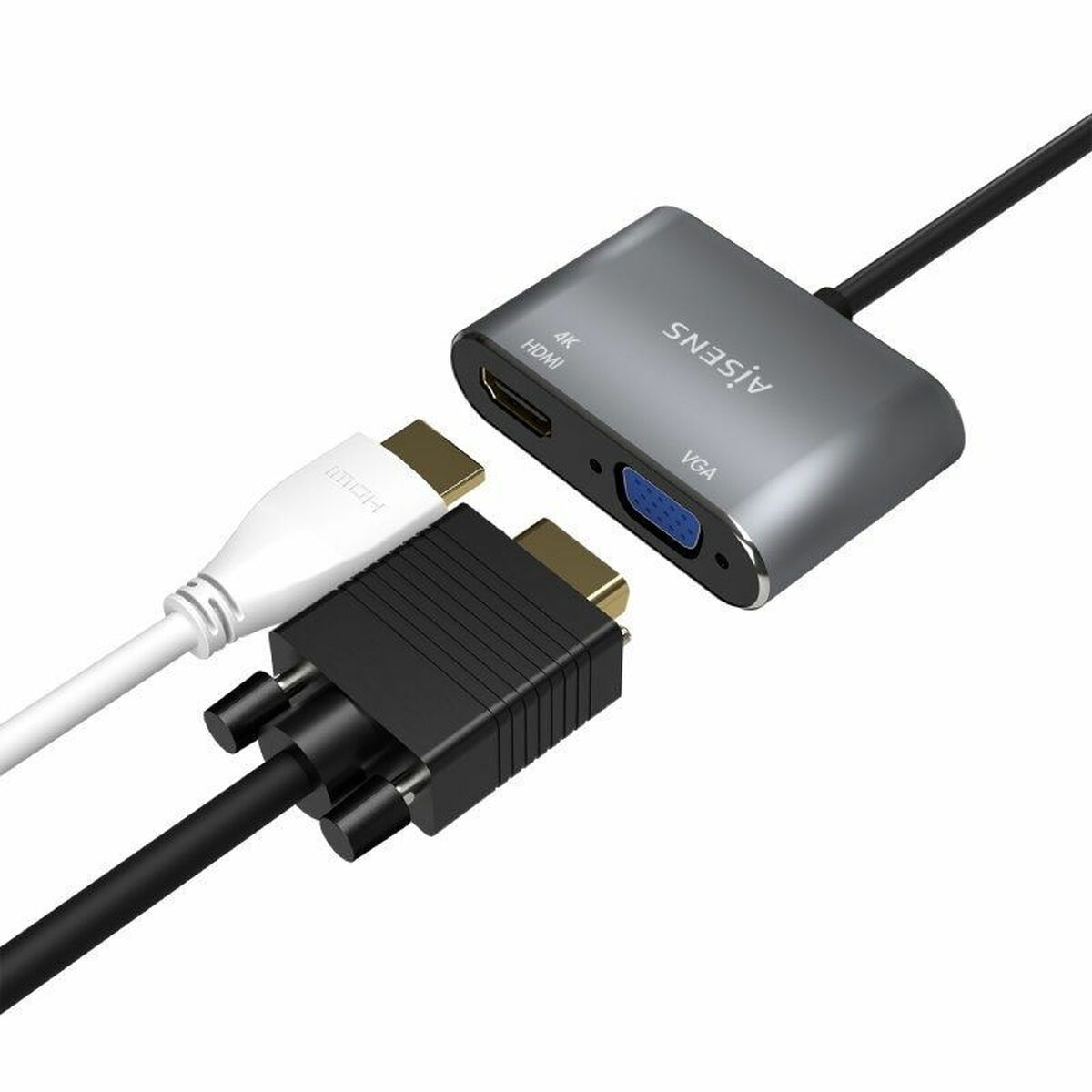 Adaptador HDMI a VGA Aisens A109-0627 Gris