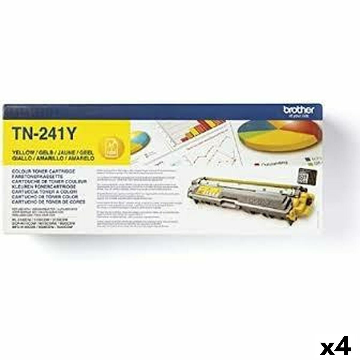 Tóner Original Brother HL3140CW/HL3150CDW Amarillo (4 Unidades)