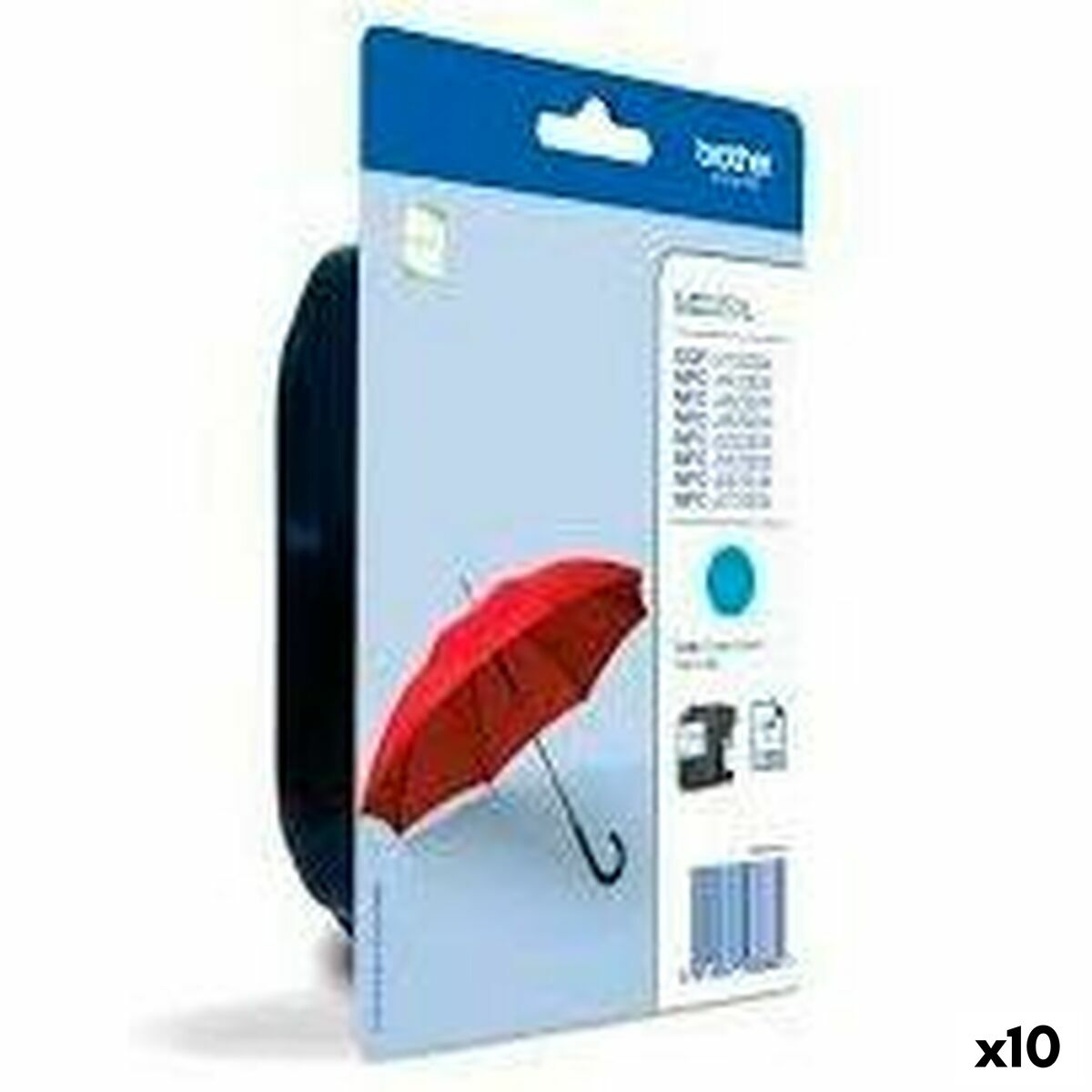 Cartucho de Tinta Original Brother DCP-J4120DW / MFC-J4420DW, J4620DW Cian (10 Unidades)