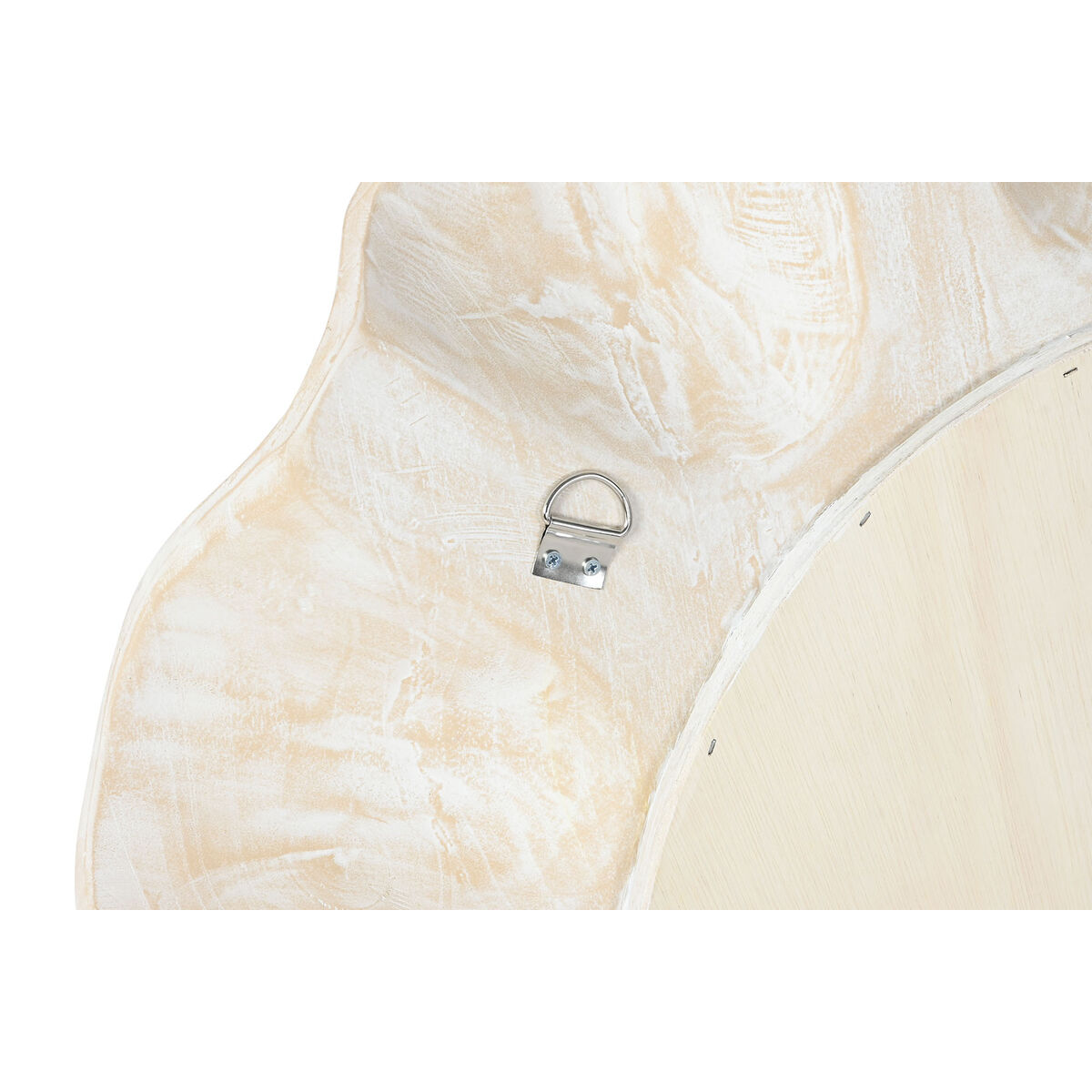 Espejo de pared Home ESPRIT Blanco Decapé Tallado 76 x 7 x 76 cm