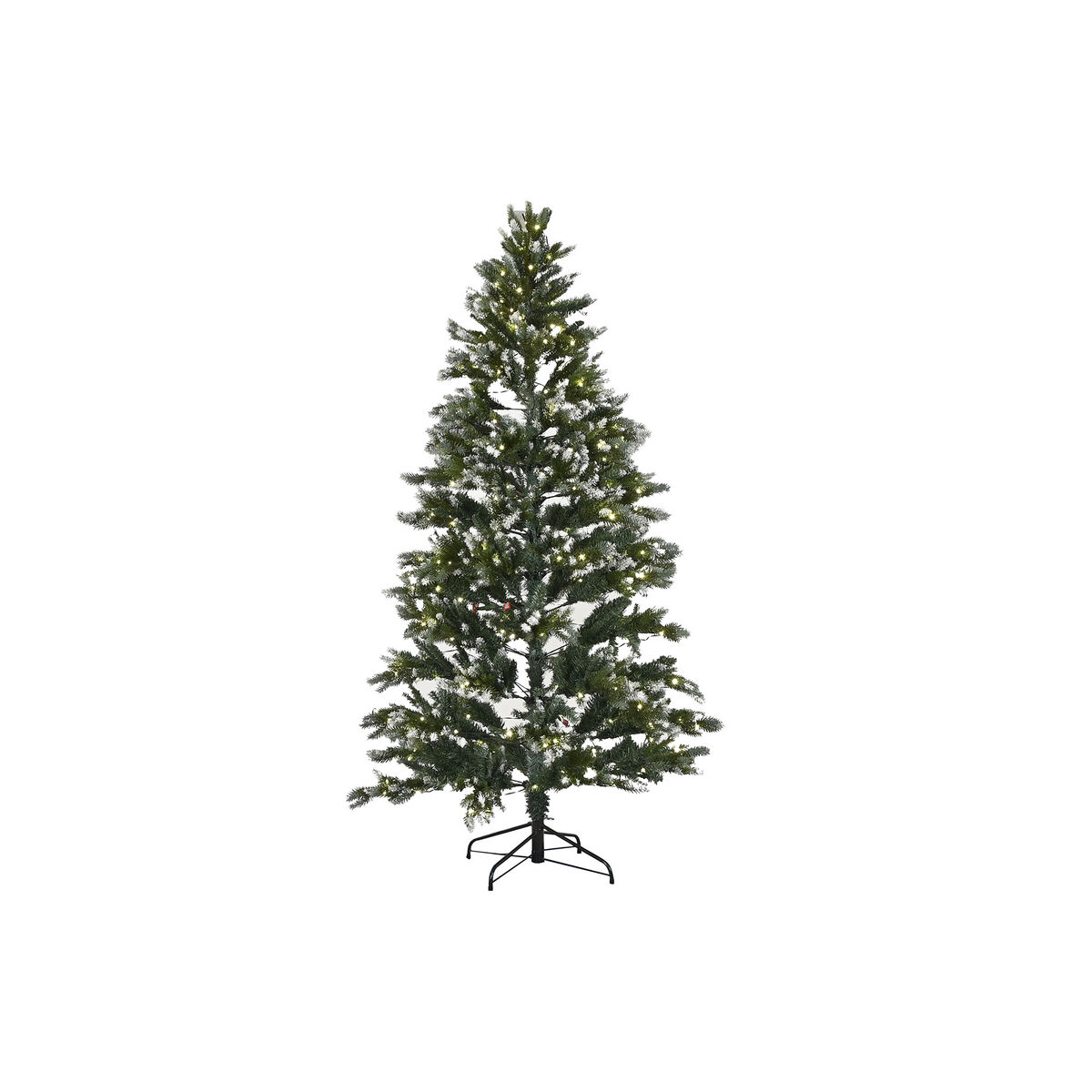 Árbol de Navidad Home ESPRIT Verde Metal Polietileno Nevado 130 x 130 x 210 cm
