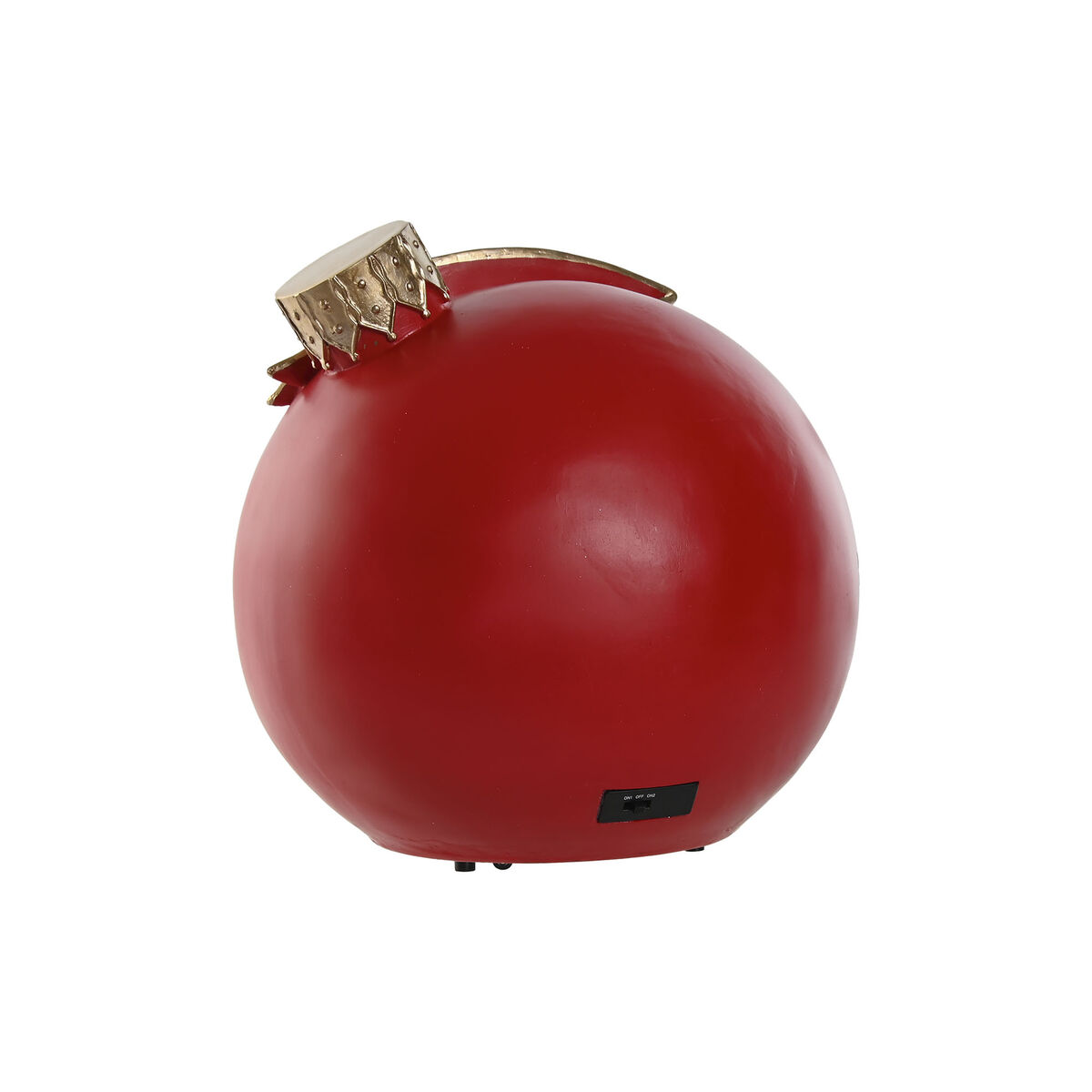 Adorno Navideño Home ESPRIT Rojo Dorado Musical 26,5 X 24 X 27 cm