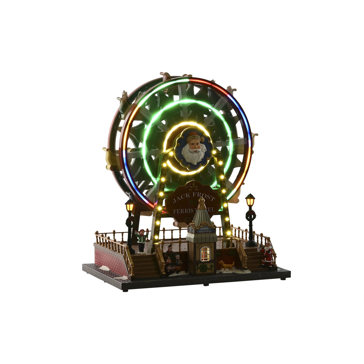 Adorno Navideño Home ESPRIT Rojo Verde Dorado Navidad 30 x 20 x 34 cm