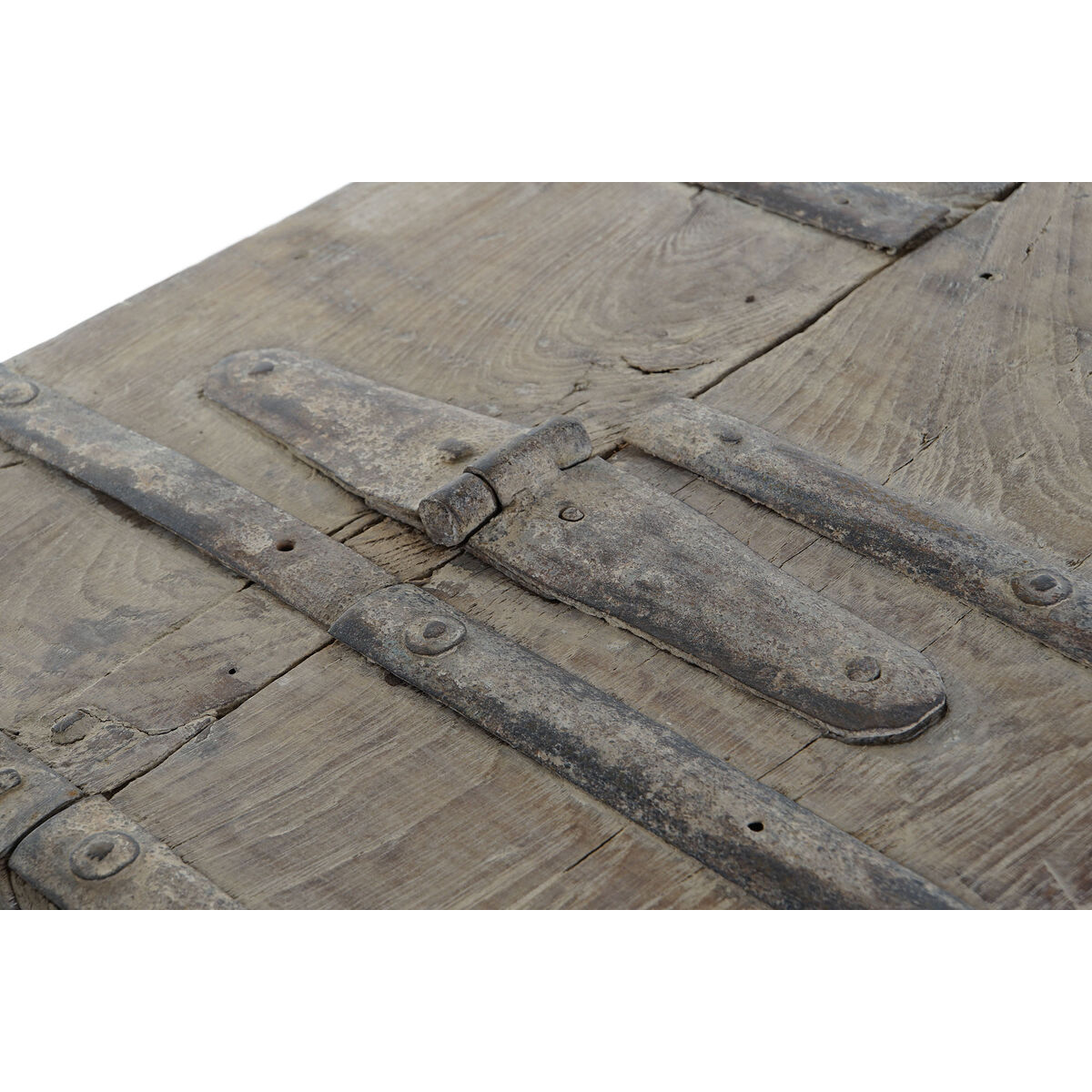 Arcón Home ESPRIT Natural madera de teca Pieza única 118 X 66 X 87 cm