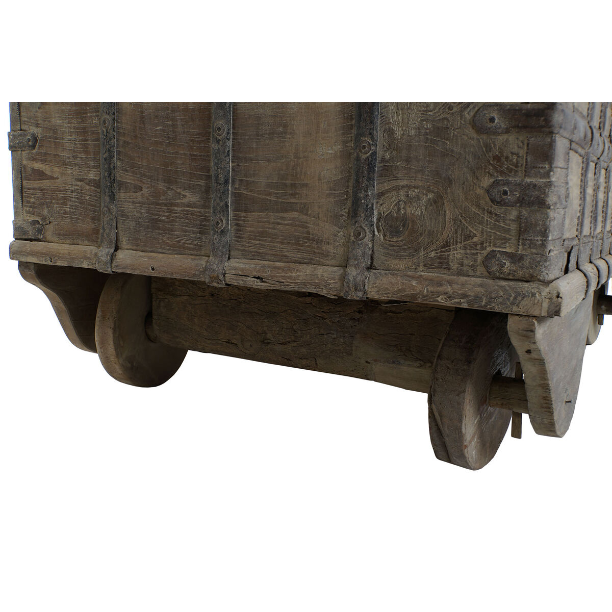 Arcón Home ESPRIT Natural madera de teca Pieza única 118 X 66 X 87 cm