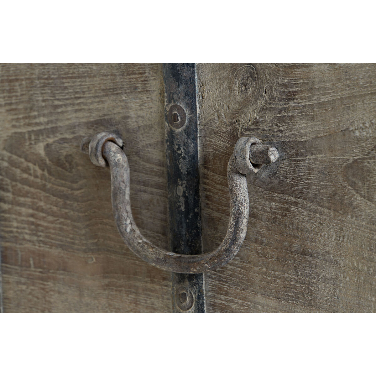 Arcón Home ESPRIT Natural madera de teca Pieza única 118 X 66 X 87 cm