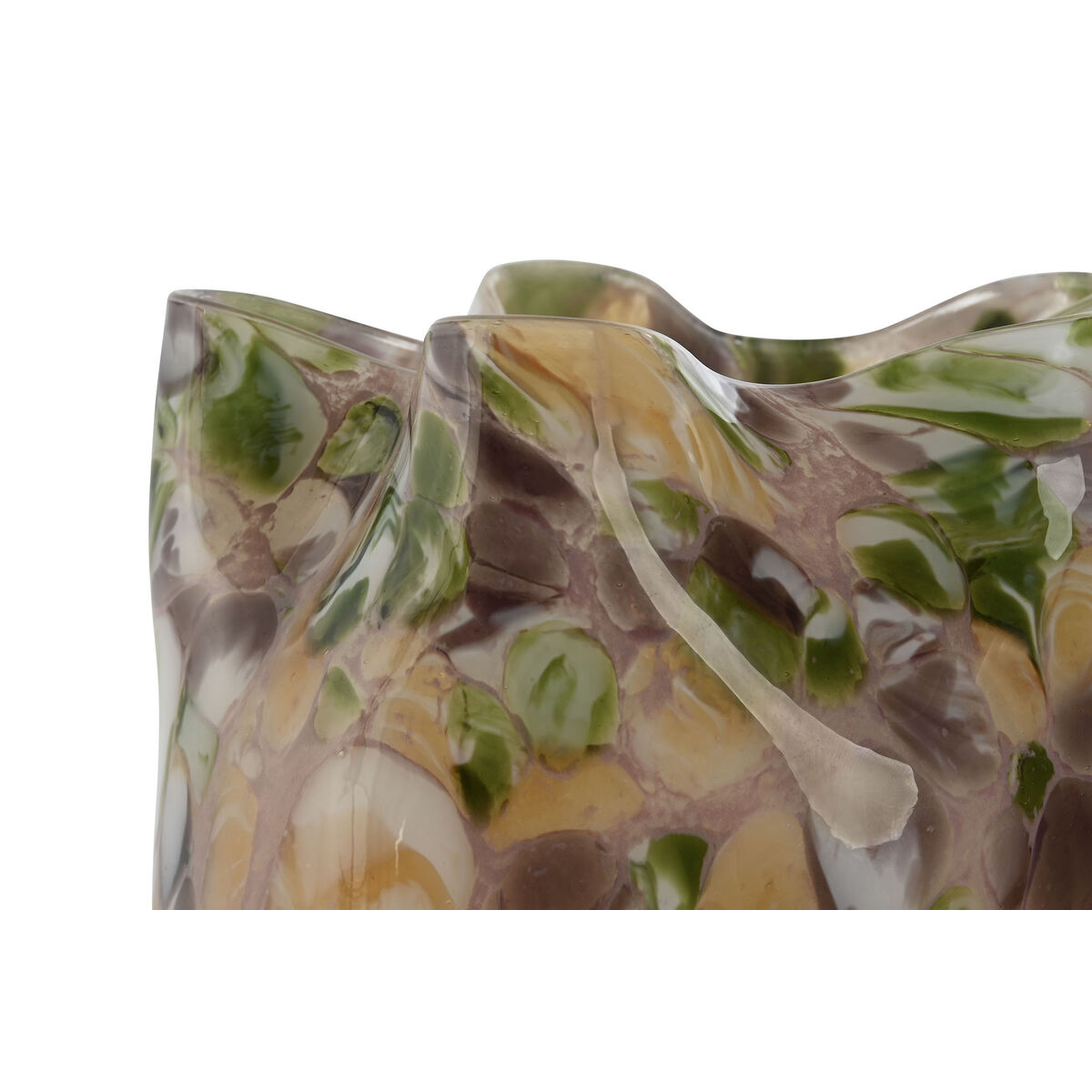 Jarrón Home ESPRIT Multicolor Cristal Moderno 18 x 18 x 21,5 cm