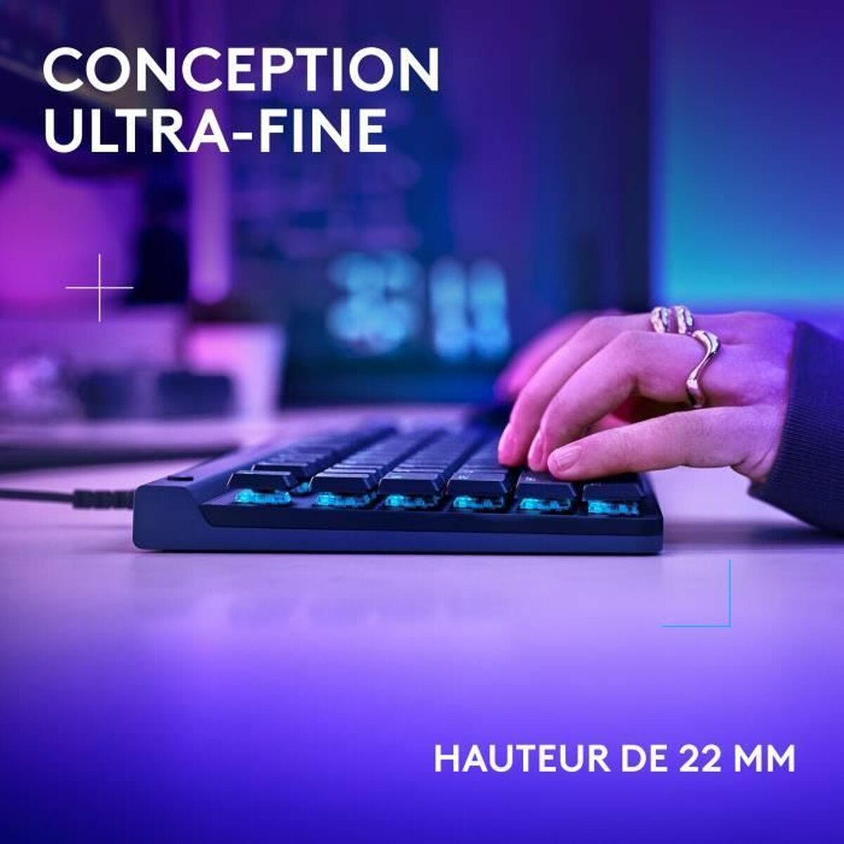 Teclado Logitech G515 TKL Negro AZERTY