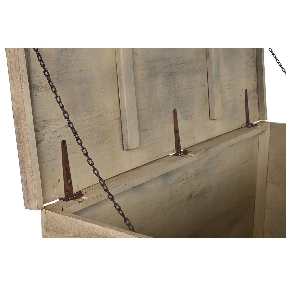 Arcón Home ESPRIT Natural madera de teca 136 X 70 X 76 cm