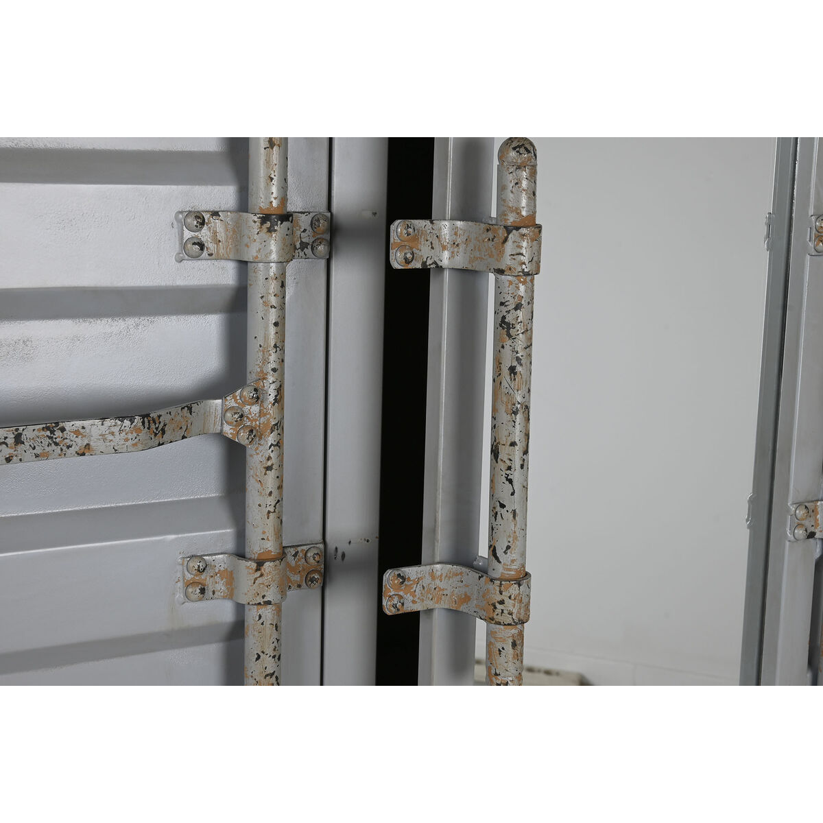 Armario Home ESPRIT Container Azul cielo Metal 112 x 46 x 174 cm