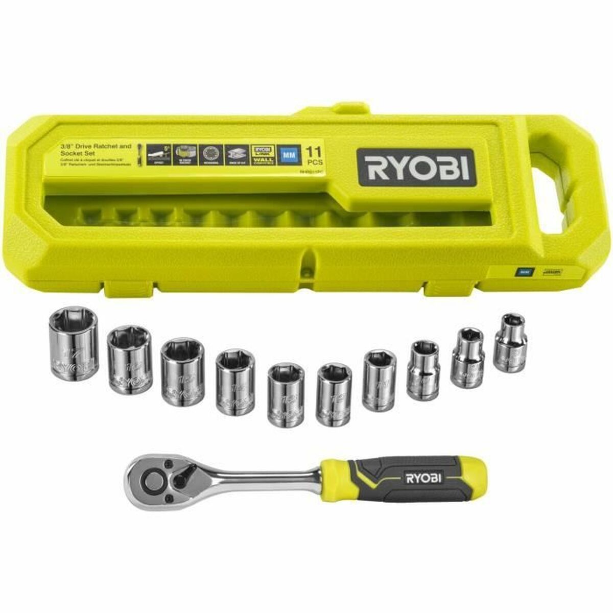 Juego de llaves de carraca Ryobi RHRS11PC