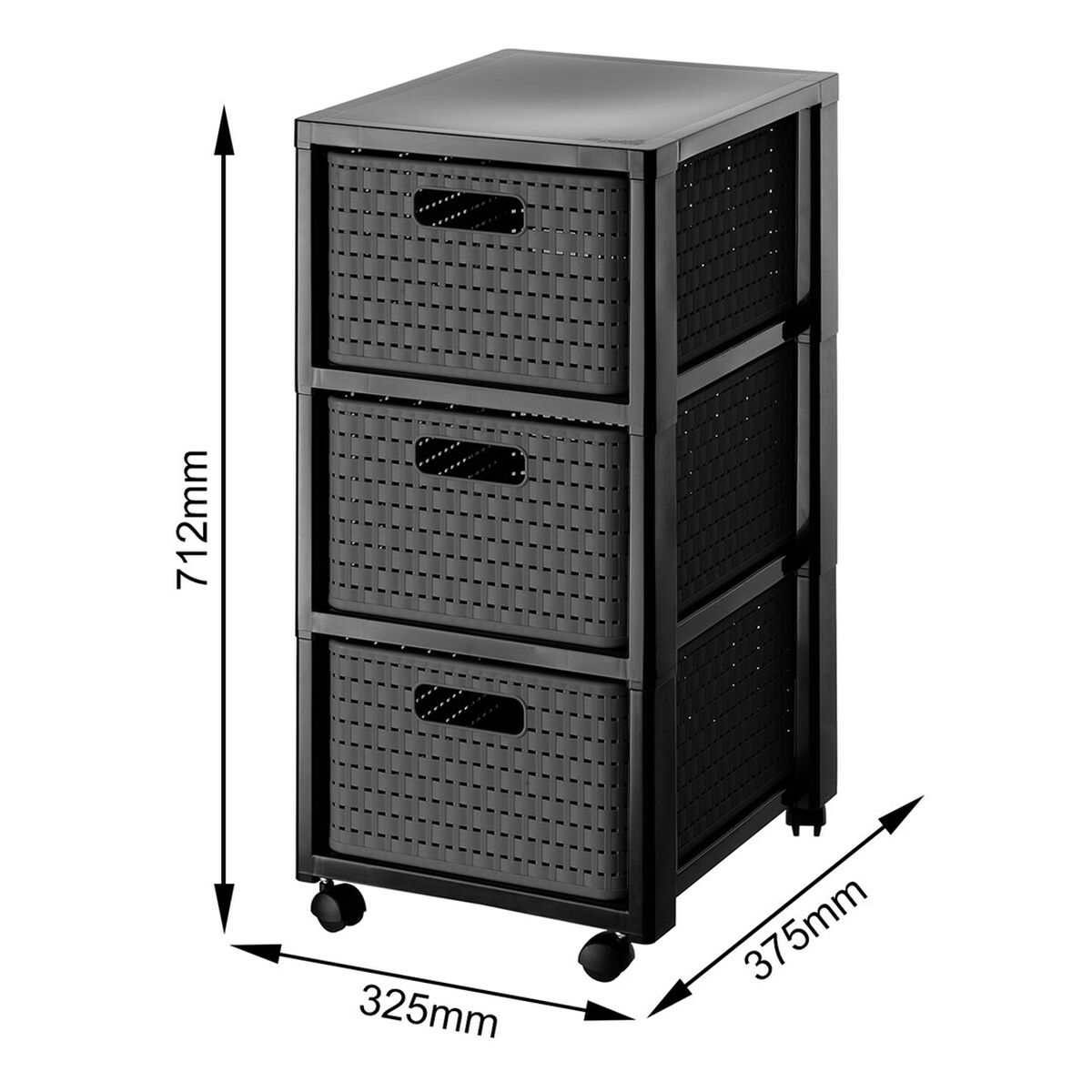 Estantería Rotho Country Antracita Polipropileno Plástico