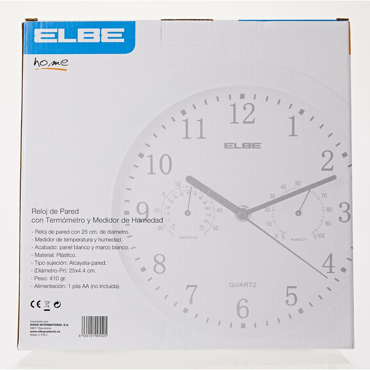 Reloj-Despertador ELBE RP2005B Blanco