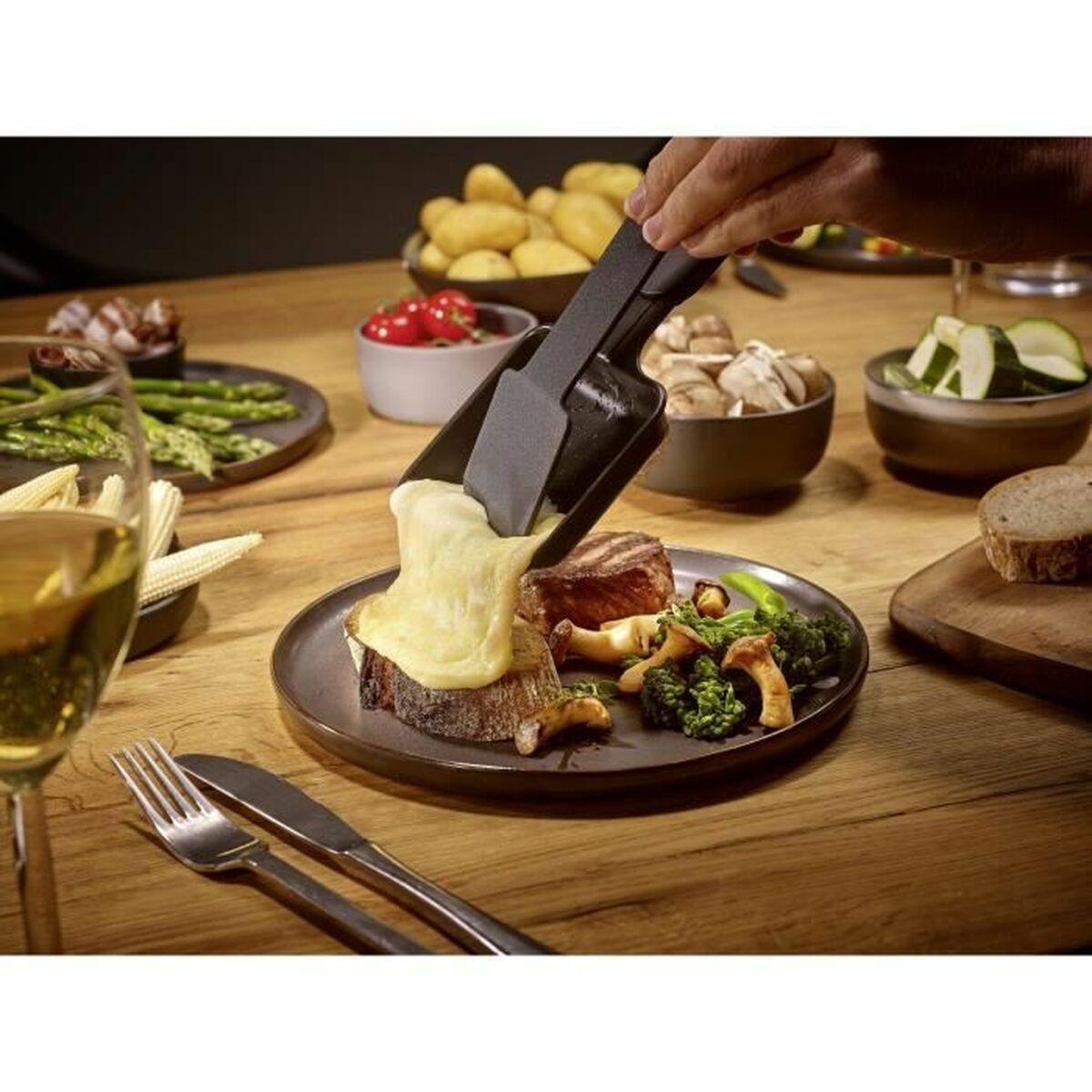 Raclette Severin RG2360 Negro noir 24 x 24 cm