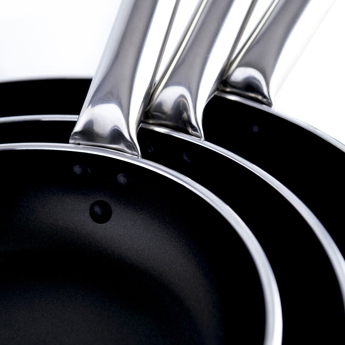 Sartén Quid Professional Pro-induction Negro Metal Acero Ø 24 cm (6 Unidades)