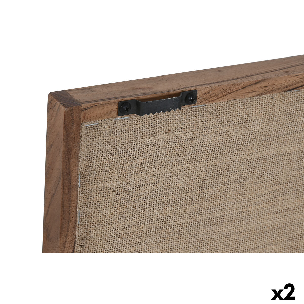 Cuadro Home ESPRIT Yute Madera de acacia 40 x 3 x 60 cm