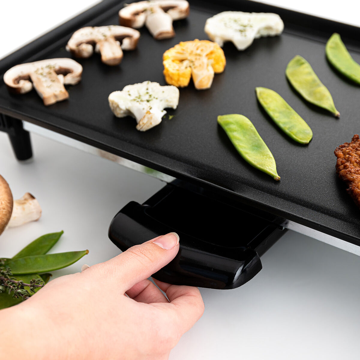 Plancha de Asar Dcook Gallery Negro 2000 W 4 Unidades