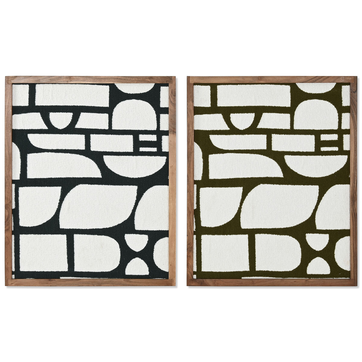 Cuadro Home ESPRIT Algodón Madera de acacia 60 x 3 x 75 cm