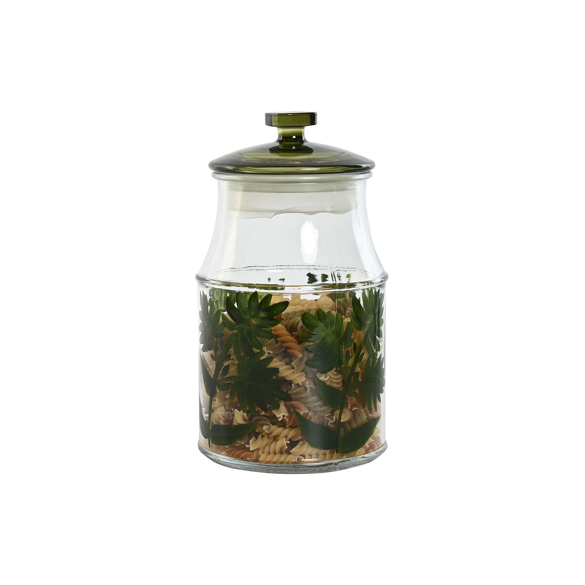 Set de 3 Botes Home ESPRIT Verde Cristal 1,2 L 3 Piezas