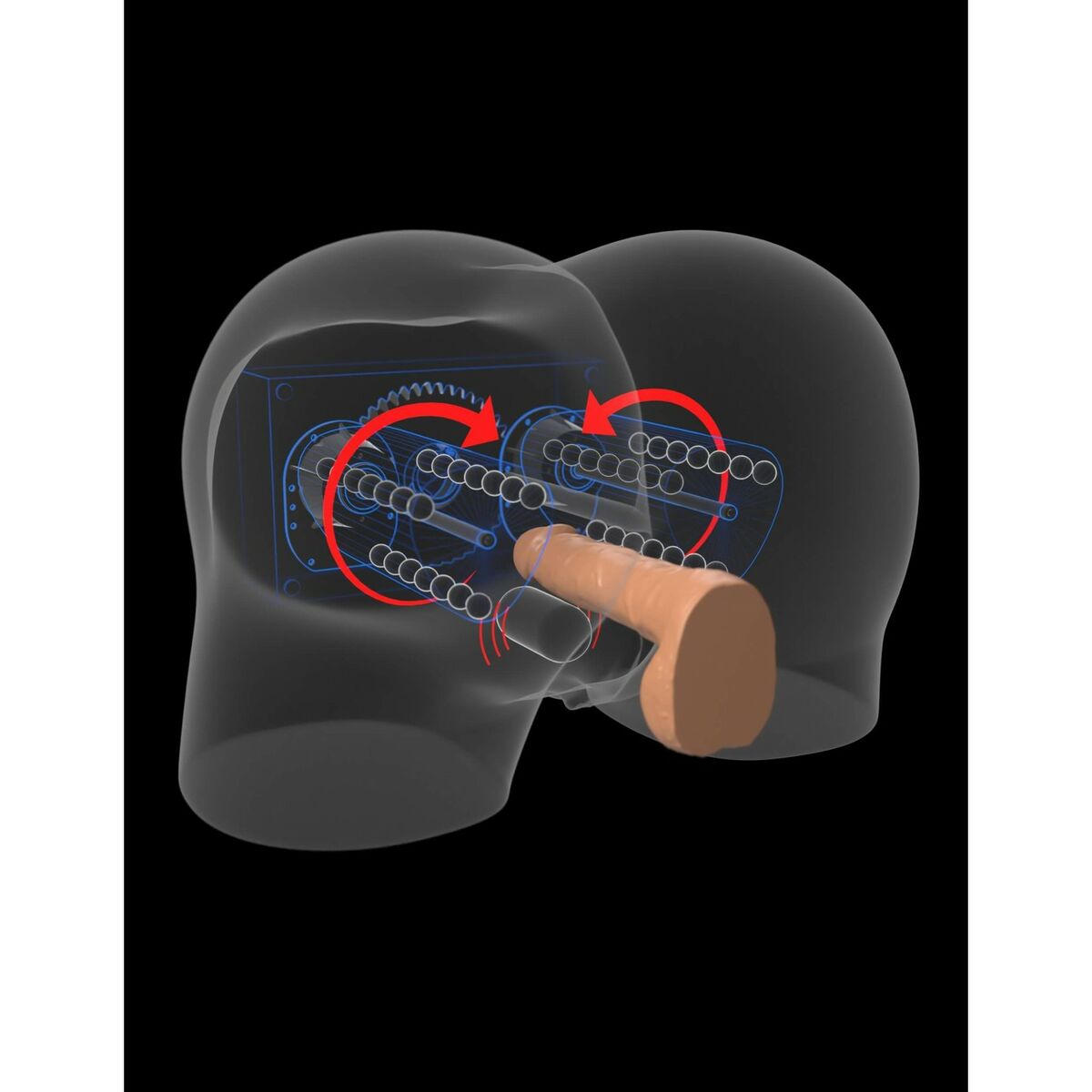 Masturbador Masculino Pipedream PDX Elite Carne