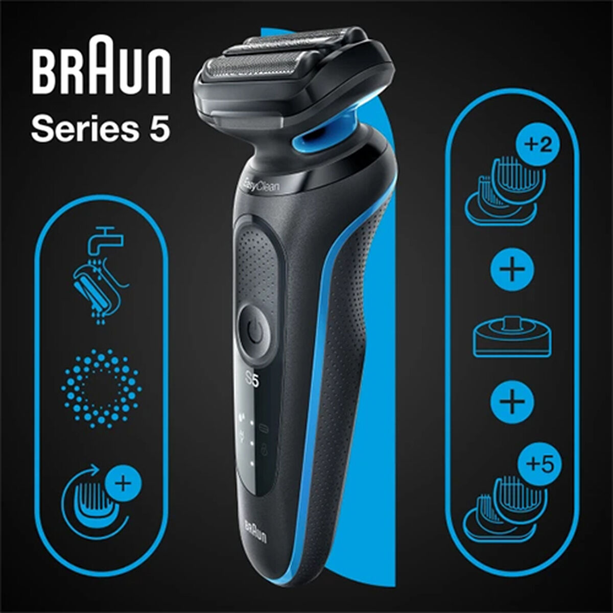Maquinilla de Afeitar Eléctrica Braun Series 5