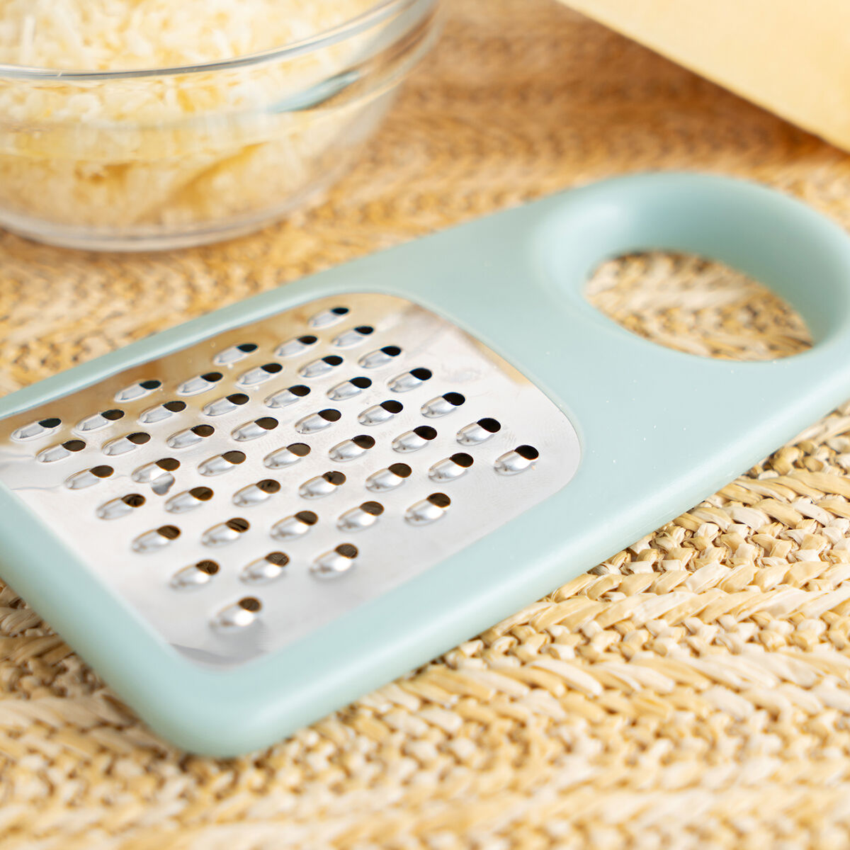 Rallador Multiusos Quid Ozon Verde Metal 13 x 7,5 cm (12 Unidades)