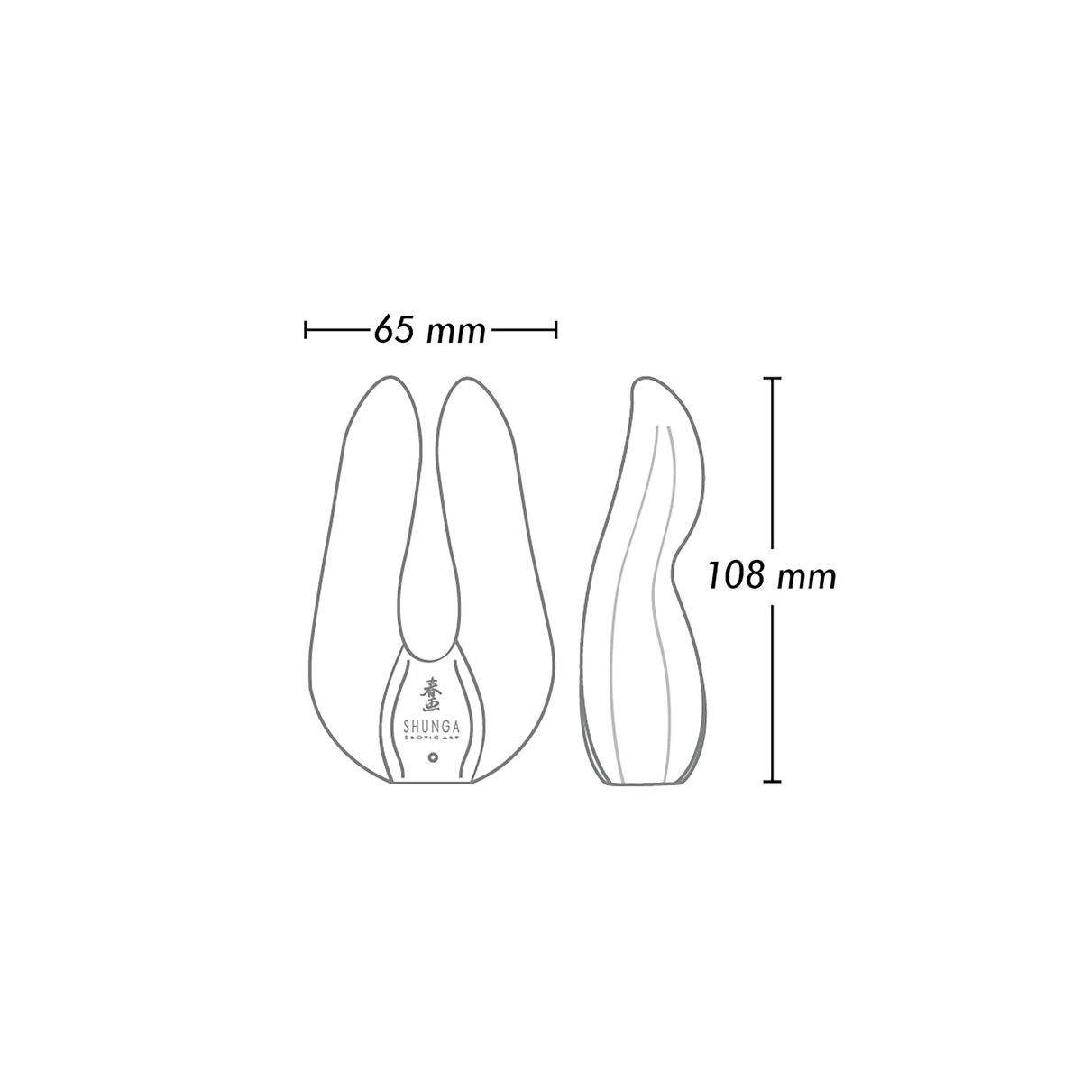 Masajeador Shunga Aiko Negro