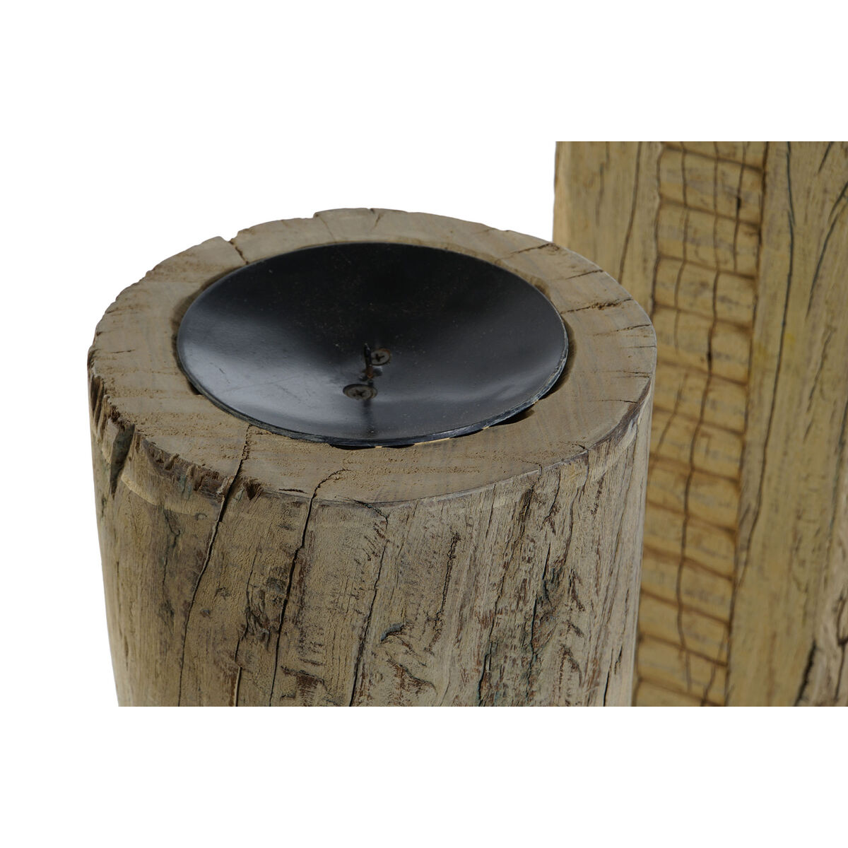 Figura Decorativa Home ESPRIT Marrón Columna 30 x 30 x 75 cm