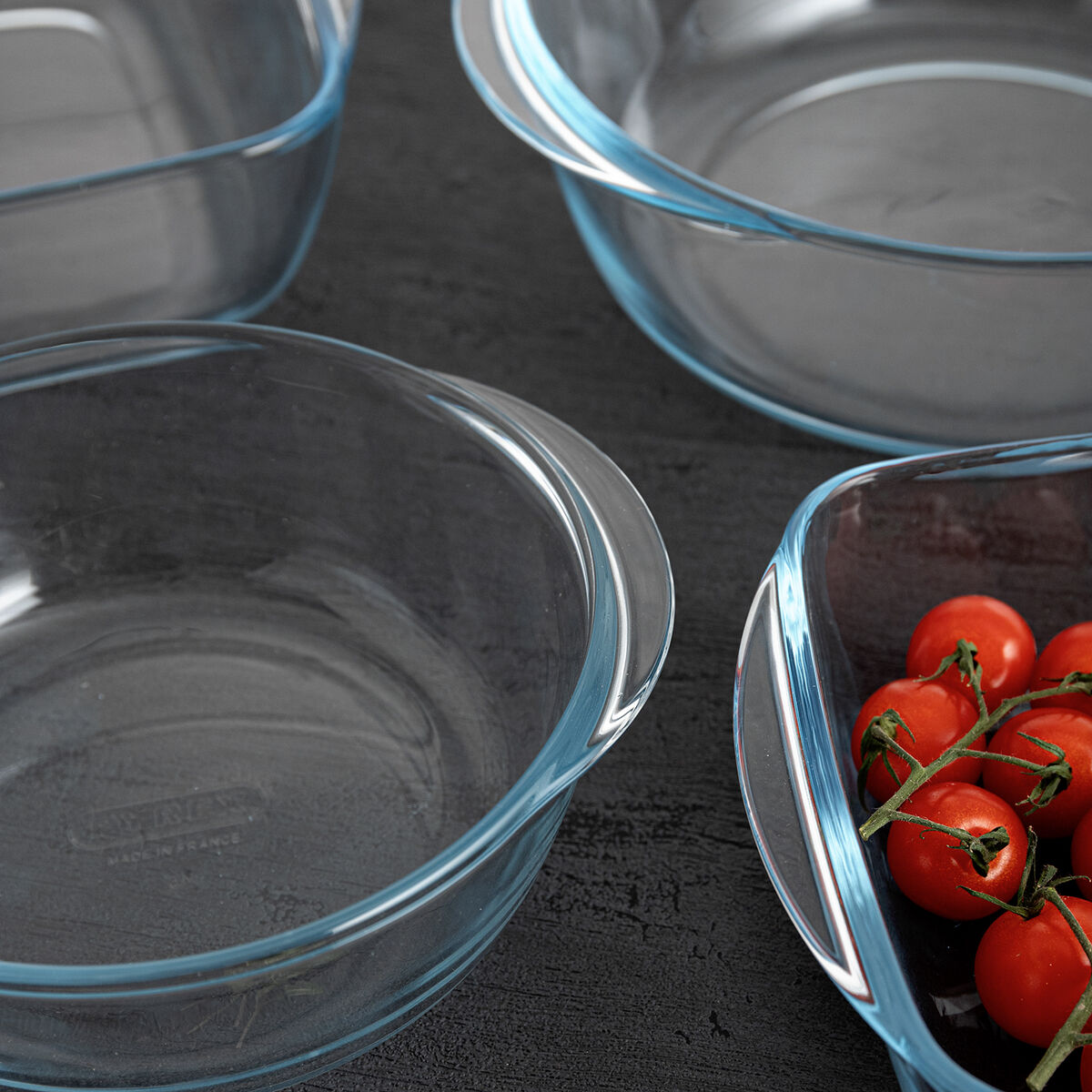 Fuente de Cocina Pyrex Airfryer Transparente Vidrio Ø 20 cm 1,1 L (8 Unidades)