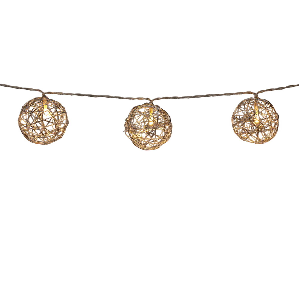 Guirnalda de Luces LED Lifetime Plateado Bolas de Navidad