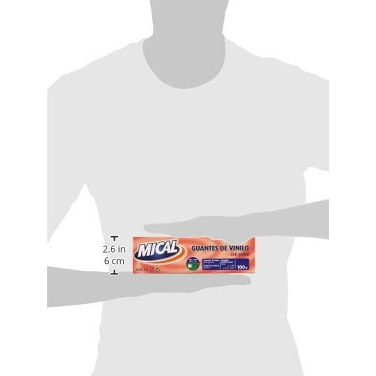 Guantes Desechables Mical VINILO TALLA M M (100 Unidades)