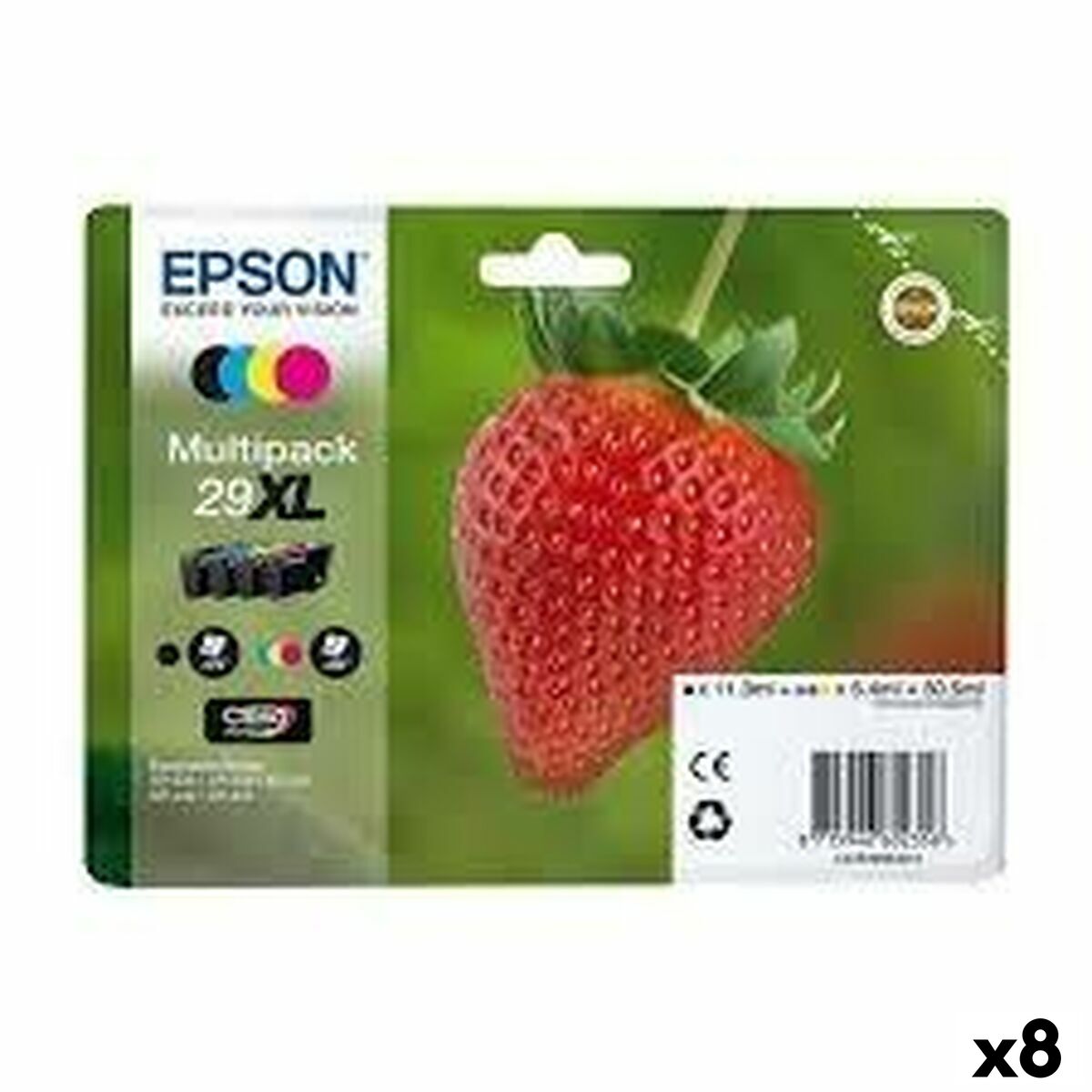 Cartucho de Tinta Original Epson  Nº 29 XL Negro/Cian/Magenta/Amarillo (8 Unidades) (1 unidad)