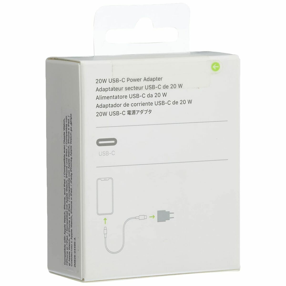 Cargador de Pared Apple MHJE3ZM/A Blanco 20 W