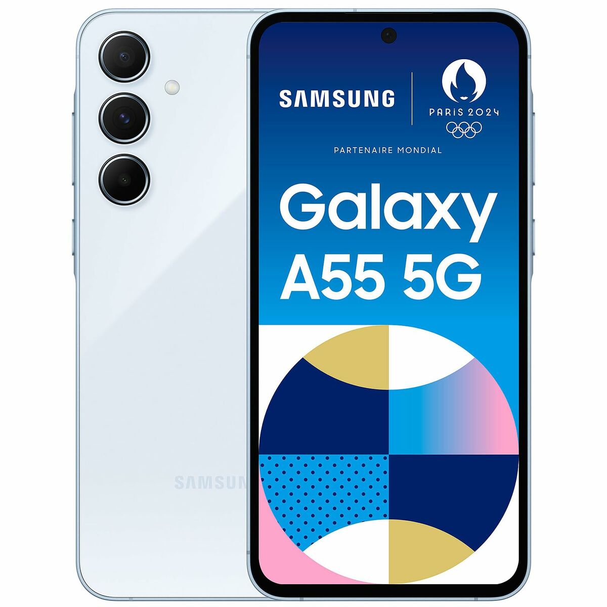 Smartphone Samsung Galaxy A55 5G 6,6" 8 GB RAM 256 GB Azul Negro