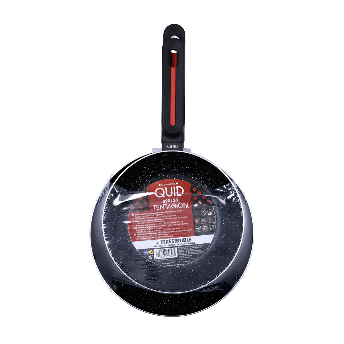 Sartén Quid Tentacion Negro Metal Aluminio estampado Ø 24 cm Ø 20 cm (2 Unidades)